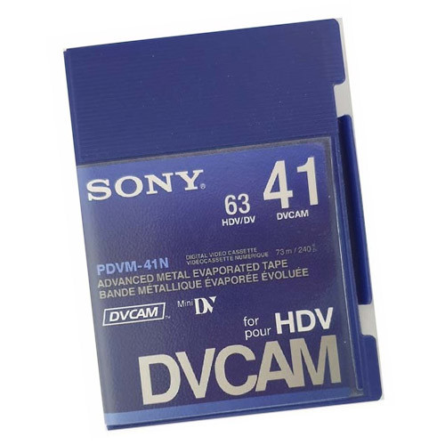 Sony Digital Video DVCAM/DV 40 minute Tape Cassette PDVM-40N