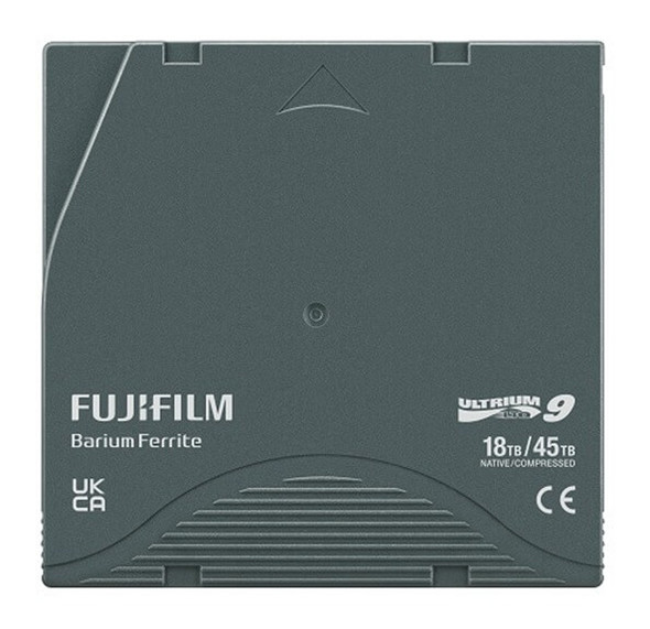 Fujifilm LTO9 Ultrium9 18TB/45TB Data Cartridge 71045 view of the cartridge from above