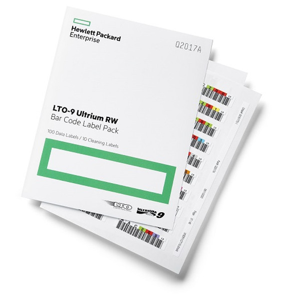 HPE LTO-9 Ultrium RW Barcode Label Pack Q2017A