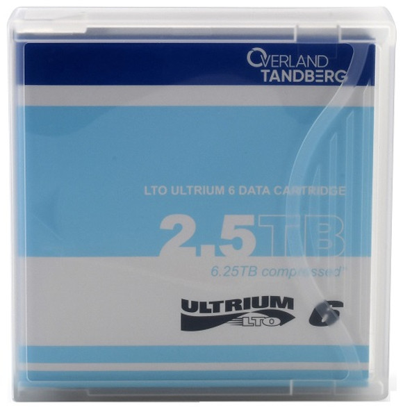 Image of  Tandberg Data LTO6 Ultrium 6 Data Cartridge 434021 in case front view