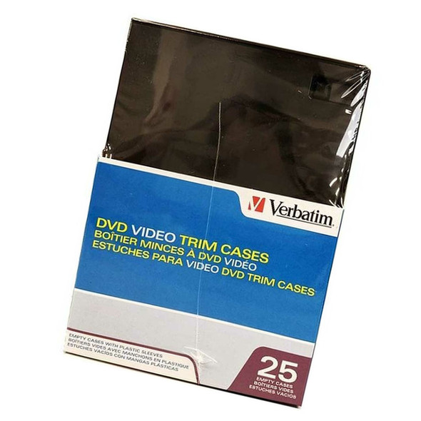 Verbatim DVD Video Trim Case 25 Pack 94837