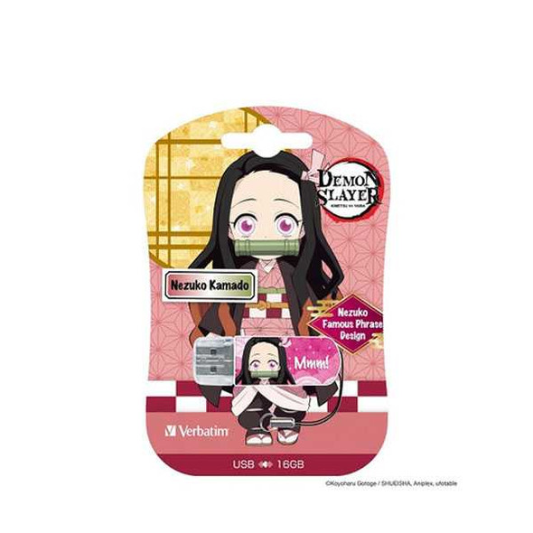 Verbatim Demon Slayer 16GB USB 2.0 Flash Drive - Nezuko Kamado 71255