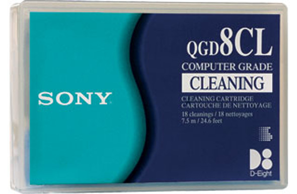 Image of a Sony 8mm Data8 D8 Tape Drive Cleaning Cartridge QGD8CL