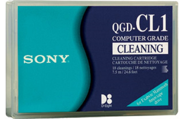 Image of a Sony 8mm Mammoth Tape drive head cleaning cartridge QGDCL1