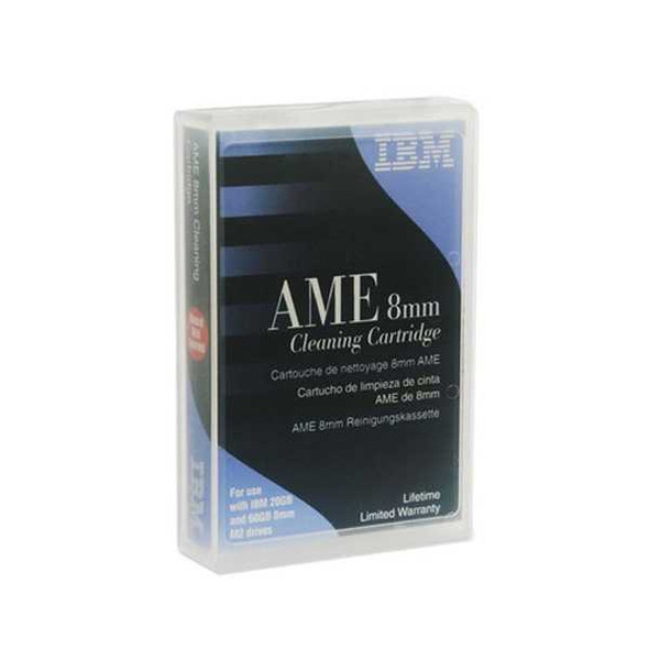 IBM 8mm AME Cleaning Cartridge 35L1409 view of case with packaging