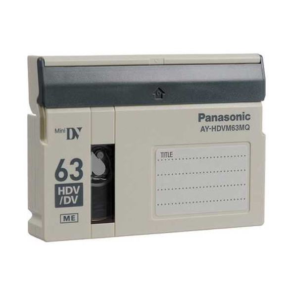 Panasonic Master Quality ME DVM 63 Digital Video Tape Cassette AY-HDVM63MQ