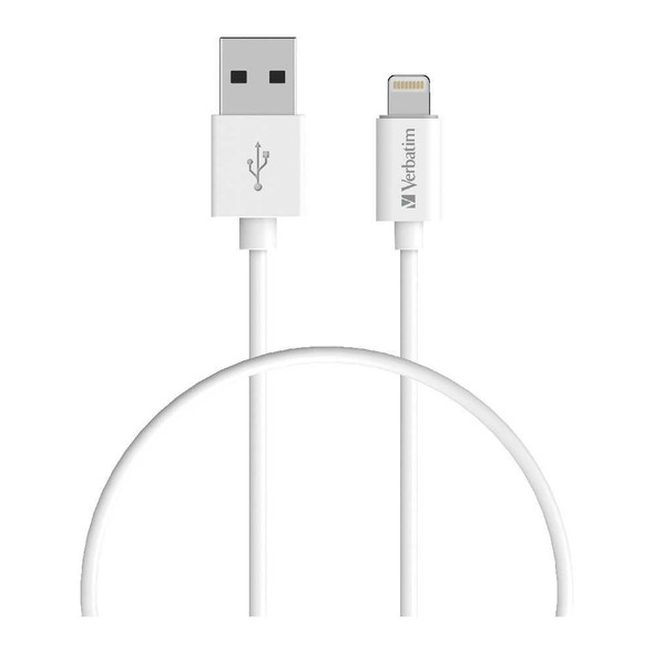 Verbatim Charge & Sync Lightning 1m cable white - 66581