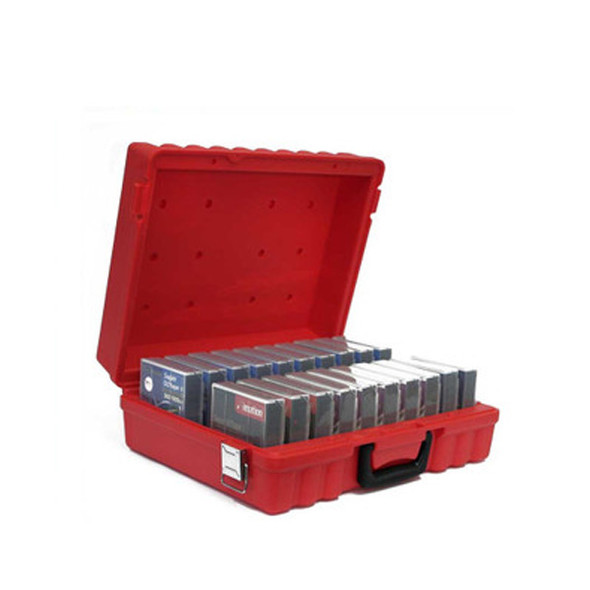 Turtle DLT/SDLT 20 Capacity Case 00-672801 view of open case with tapes