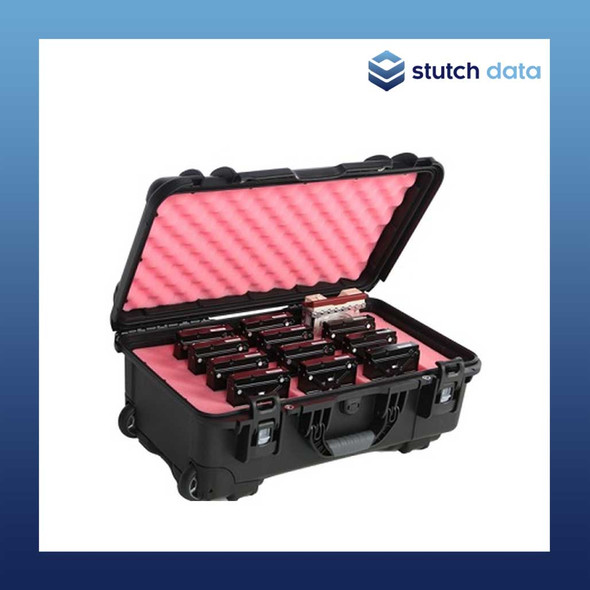 Turtle 735 Wheeled Waterproof 3.5" Hard Drive 12 Long Slot Case 07-735003