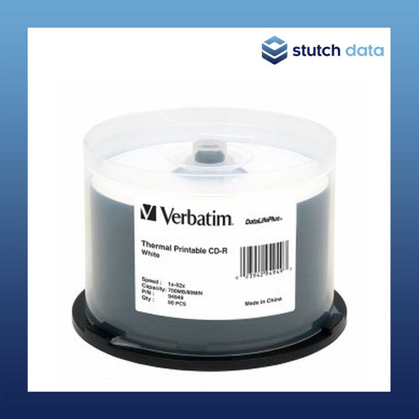 Verbatim CD-R Azo 50 Disc Spindle White Thermal Printable 94949