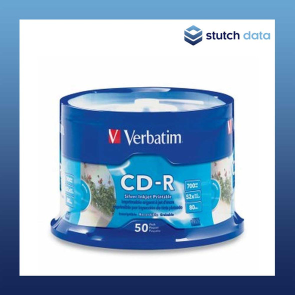 Verbatim CD-R 50 Disc Silver Inkjet Printable 95005