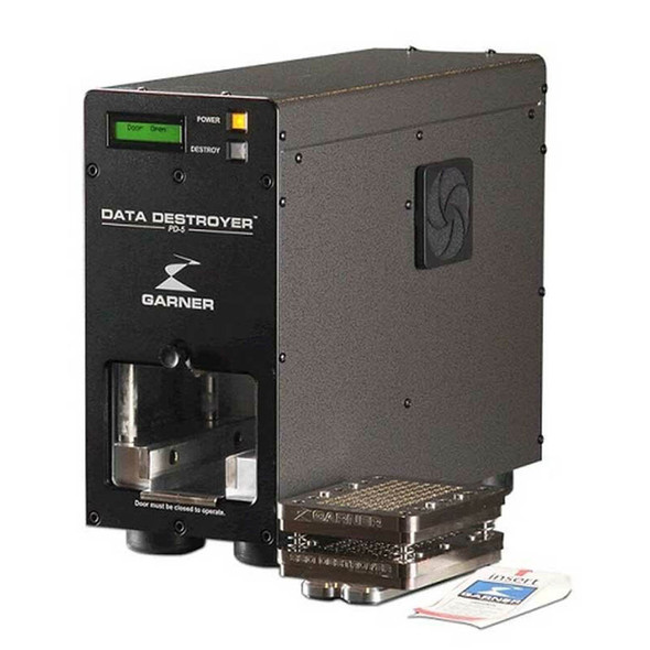 Garner PD-5 Hard Drive Destroyer front view angled back to the right