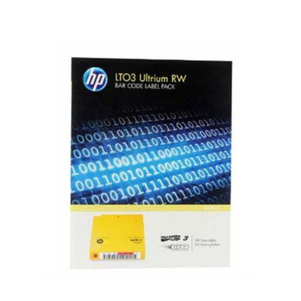HPE/HP LTO3 Ultrium RW Barcode Label Pack Q2007A view of packaging