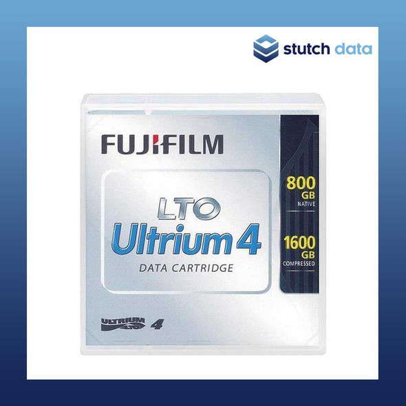 Image of a Fujifilm LTO4 Ultrium4 Data Cartridge in case front view