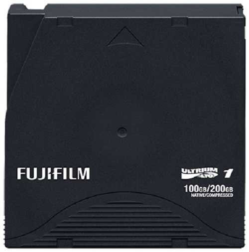Fujifilm LTO1 Ultrium1 100GB/200GB Data Cartridge 71010 view of tape cartridge only
