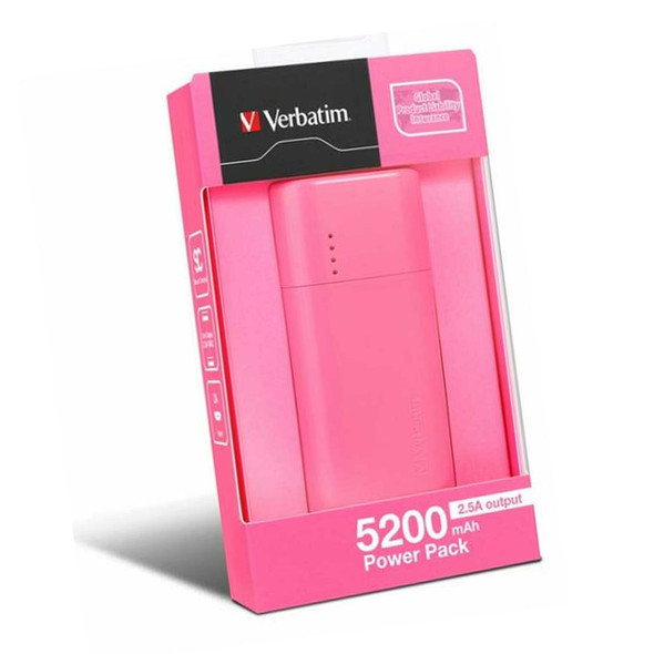 Image of Verbatim Pink Power Pack 5200 mAh 64840