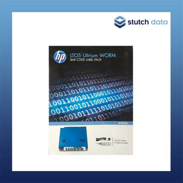 HPE/HP LTO5 Ultrium WORM Barcode Label Pack Q2012A view of the packaging