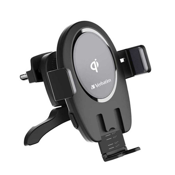 Verbatim Car Mount 15W Wireless Charger with push button 66318