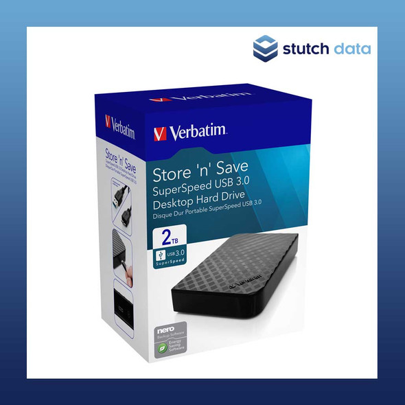 Verbatim 3.5" USB 3.0 Store'n'Save Desktop HDD Grid Design 2TB 47683