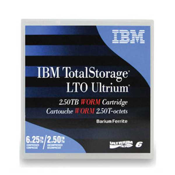 IBM LTO6 Ultrium 6 WORM Tape Cartridge 00V7591 view of the case & packaging