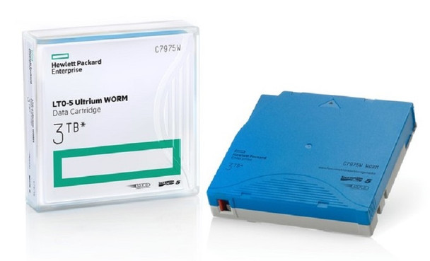 HPE LTO-5 Ultrium WORM Data Cartridge C7975W tape & Case