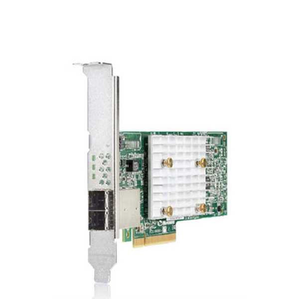 HPE Smart Array E208e-p SR Gen10 Controller Card 804398-B21 view of card and the external socket