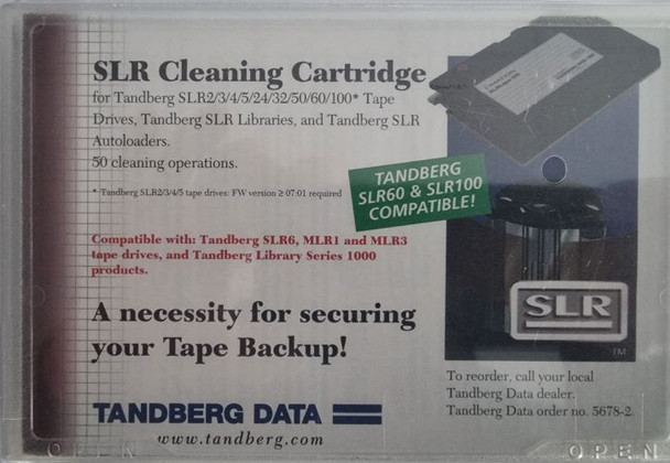 Image of Tandberg SLR MLR Cleaning tape cartridge front view