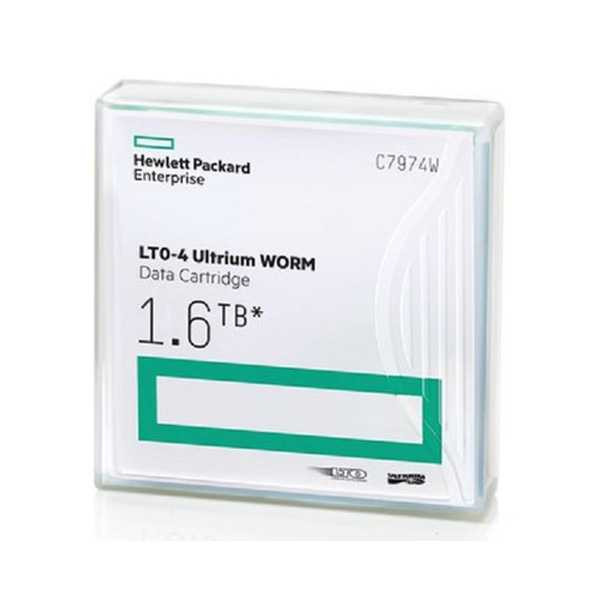 HPE/HP LTO-4 Ultrium WORM Data Cartridge C7974W view of case & packaging