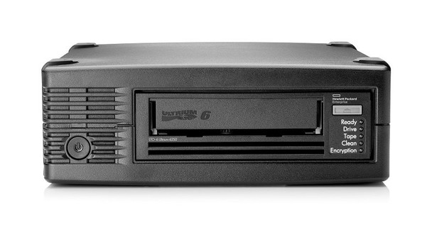 Image of a HP now HPE Refurbished LTO-6 Ultrium 6250 External SAS Tape Drive EH970A