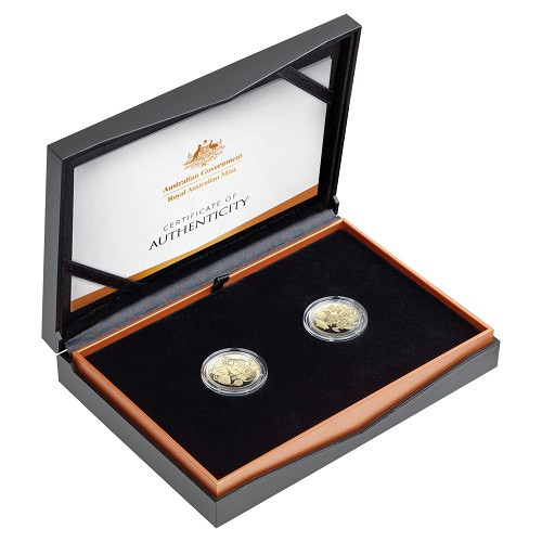 2025 Aussie Big Things 2 Proof two Coin set view of open RAM case