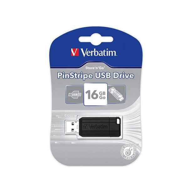 Verbatim Store'n'Go Pinstripe USB 2.0 32GB Drive in Black 49064