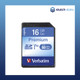 Image of a Verbatim SDHC 16GB (Class 10) 43962 front view of card out of packaging
