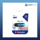 Image of a Verbatim Store'n'Go V3 USB 3.0 Drive 16GB in Caribbean Blue 49176 front view in packaging