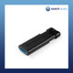 Image of Verbatim Store 'n' Go Pinstripe USB 3.0 Drive 16GB - Black 49316 slanted front view