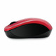 Image of a Verbatim Silent Wireless BlueLED Red Mouse 99780 side view