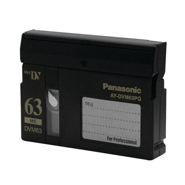 Panasonic Mini DV 63min Professional Digital Video Cassette AY-DVM63PQ