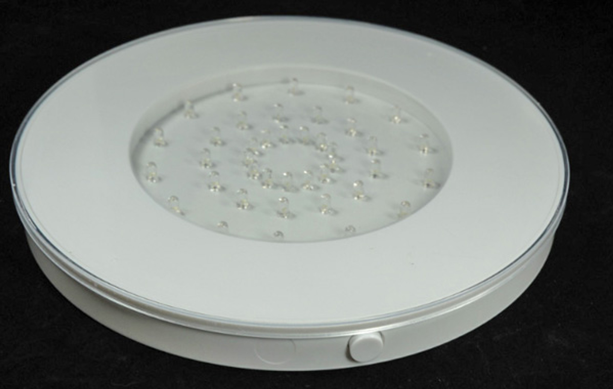 10 Inch LED Light Base for Centerpieces, 40 White LEDS Battery