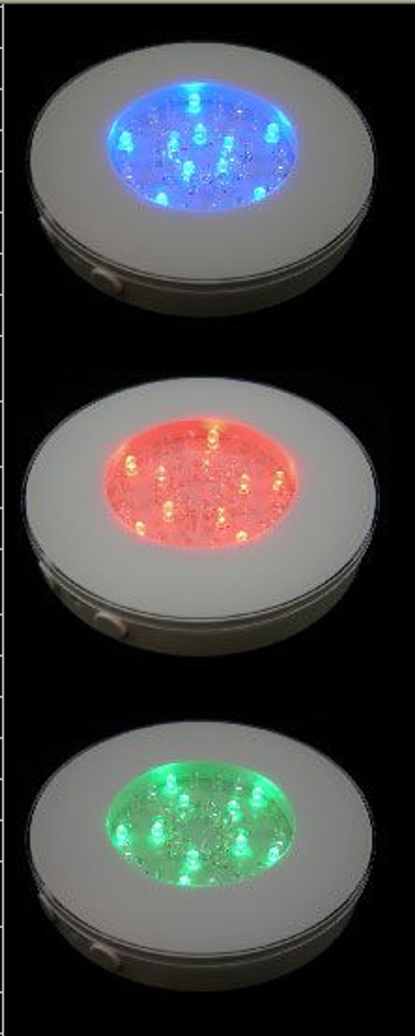 multi color led light base for vases battery operated 6 inch diameter