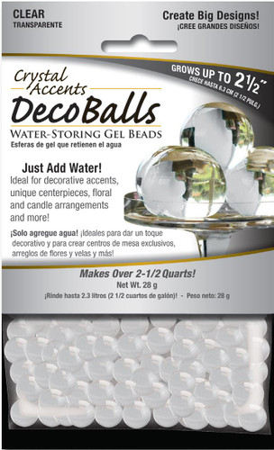 Crystal Accents Deco Balls 1 oz Retail Pack Clear