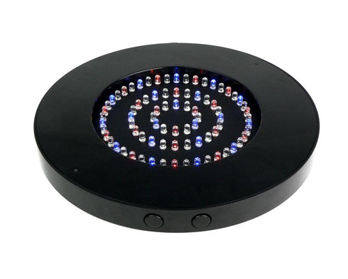 Multi Color LED Light Base for Centerpieces, Battery Operated,10 inch diameter, Black