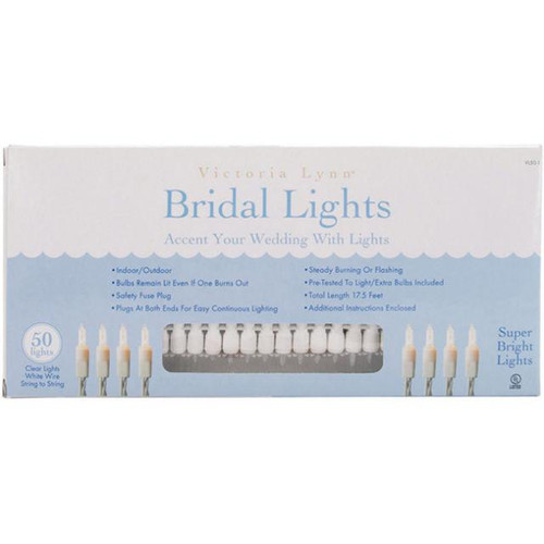 Victoria Lynn Bridal Lights - 50 Clear Lights - 17.5'