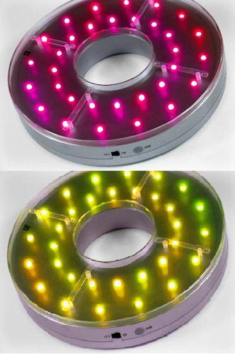 E-Maxi MultiColor Centerpiece Light Base 8-Inch 32 LED - Remote Control Capable