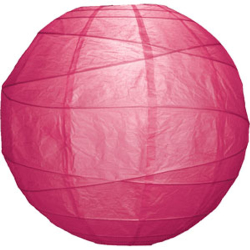 Premium Fuchsia 14-Inch Round Paper Lantern