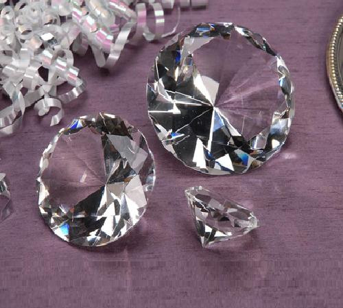 Crystal Cut Diamond Shape - 3 Inch Diameter - 1 pc per Box