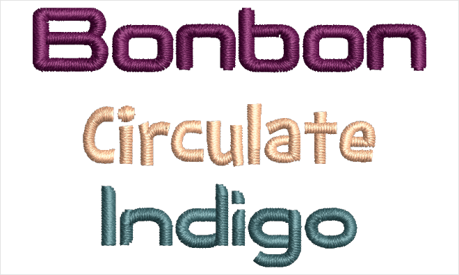 Font Pack 14 Modern Style Hatch Embroidery