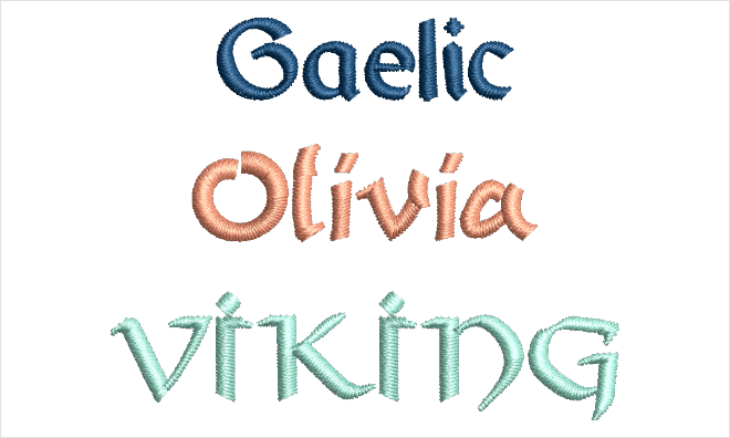 Font Pack 20 Enchanted Style Hatch Embroidery