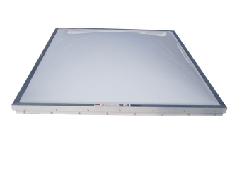 Studio photo of the flat, low-profile Birdview double-dome skylight panel