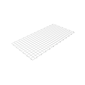 3D illustration of a flat welded wire mesh internal safety screen