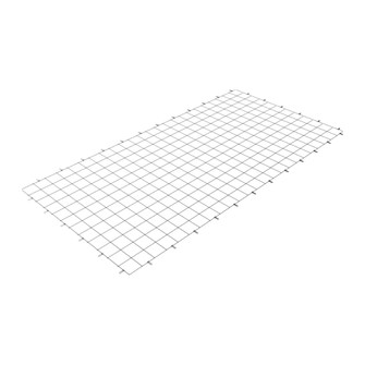 Rendered isometric view of the Kingspan flat wire mesh internal safety screen