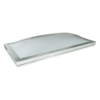 Product photo of a curved single-leaf dome skylight panel against a plain gray gradient background